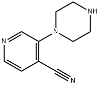 3-(哌嗪-1-基)吡啶-4-甲腈 结构式