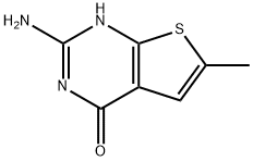2-amino-6-methylthieno[2,3-d]pyrimidin-4(3H)-one 结构式