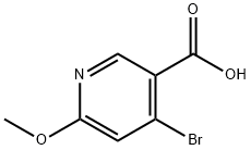 4-溴-6-甲氧基吡啶-3-羧酸 结构式