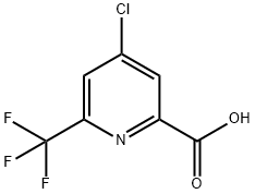 4-Chloro-6-trifluoromethyl-pyridine-2-carboxylic acid 结构式