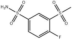 4-fluoro-3-methanesulfonylbenzene-1-sulfonamide 结构式