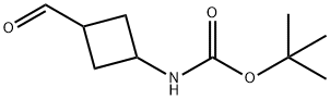 N-(3-甲酰基环丁基)氨基甲酸叔丁酯 结构式