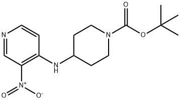 4-(3-硝基吡啶-4-基氨基)哌啶-1-羧酸叔丁酯 结构式