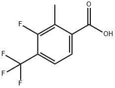 3-氟-2-甲基-4-(三氟甲基)苯甲酸 结构式