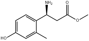 METHYL (3S)-3-AMINO-3-(4-HYDROXY-2-METHYLPHENYL)PROPANOATE 结构式