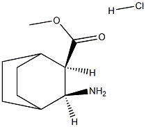 (2R,3S)-3-氨基双环[2.2.2]辛烷-2-羧酸甲酯盐酸盐 结构式