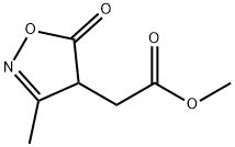 2-(3-甲基-5-氧代-4,5-二氢-1,2-噁唑-4-基)乙酸甲酯 结构式