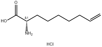 (2S)-2-氨基-8-壬烯酸盐酸盐 结构式