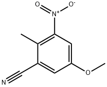 5-Methoxy-2-methyl-3-nitrobenzonitrile 结构式