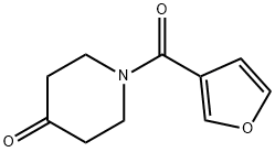 1-(呋喃-3-羰基)哌啶-4-酮 结构式