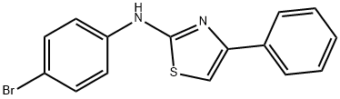 N-(4-溴苯基)-4-苯基噻唑-2-胺 结构式