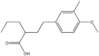 Benzenebutanoic acid, 4-Methoxy-3-Methyl-a-
propyl 结构式