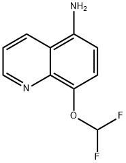 8-(difluoromethoxy)quinolin-5-amine 结构式