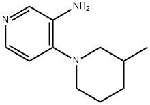 3-AMINO-4-(3-METHYLPIPERIDIN-1-YL)PYRIDINE 结构式