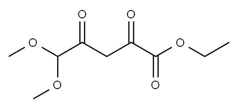 ethyl 5,5-dimethoxy-2,4-dioxopentanoate 结构式