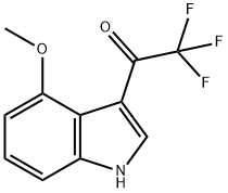 1-(4-甲氧基-3-吲哚基)-2,2,2-三氟乙酮 结构式