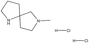 7-methyl-1,7-diazaspiro[4.4]nonane dihydrochloride 结构式
