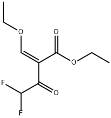 ETHYL (Z)-2-(ETHOXYMETHYLENE)-4,4-DIFLUORO-3-OXOBUTANOATE 结构式