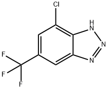 7-Chloro-5-trifluoromethyl-1H-benzotriazole 结构式