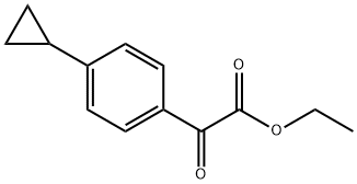 Ethyl 2-(4-cyclopropylphenyl)-2-oxoacetate 结构式