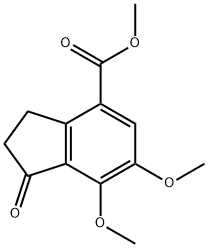 METHYL 6,7-DIMETHOXY-1-OXOINDANE-4-CARBOXYLATE 结构式