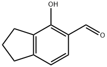 4-羟基-2,3-二氢-1H-茚-5-甲醛 结构式