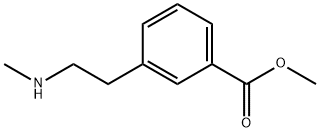 3-[2-(甲氨基)乙基]苯甲酸甲酯 结构式