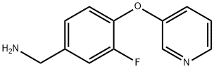 3-氟-4-(吡啶-3-氧基)苯基]甲胺 结构式