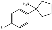 1-(4-溴苯基)环戊胺 结构式