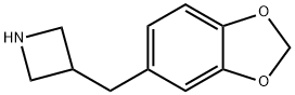 3-(2H-1,3-benzodioxol-5-ylmethyl)azetidine 结构式