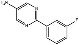 2-(3-氟苯基)嘧啶-5-胺 结构式