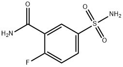 2-氟-5-氨磺酰苯甲酰胺 结构式