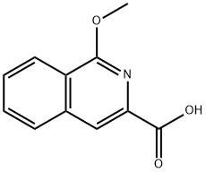 1-甲氧基异喹啉-3-羧酸 结构式