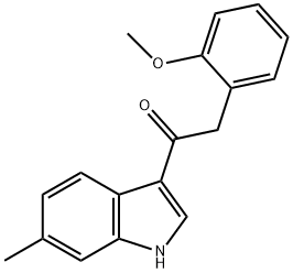 2-(2-methoxyphenyl)-1-(6-methyl-1H-indol-3-yl)ethan-1-one 结构式