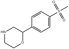 2-(4-methanesulfonylphenyl)morpholine 结构式