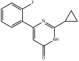 2-环丙基-6-(2-氟苯基)嘧啶-4(3H)-酮 结构式
