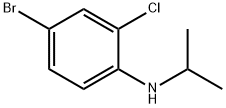 4-溴-2-氯-N-(丙-2-基)苯胺 结构式