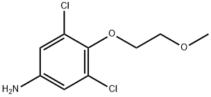 3,5-二氯-4-(2-甲氧基乙氧基)苯胺 结构式