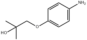 1-(4-氨基苯氧基)-2-甲基丙烷-2-醇 结构式