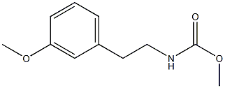 N-(methoxycarbonyl)-2-(3'-methoxyphenyl)ethylamine 结构式