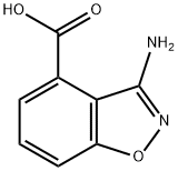 3-氨基苯并[D]异噁唑-4-甲酸 结构式