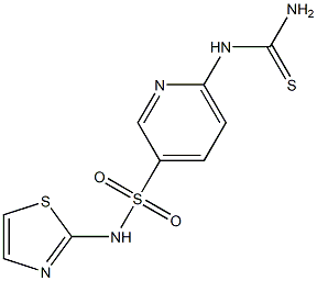 N-(THIAZOL-2-YL)-6-THIOUREIDOPYRIDINE-3-SULFONAMIDE 结构式