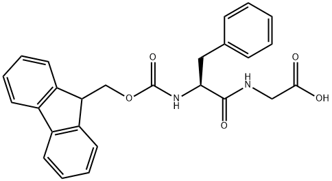 N-Fmoc-DL-phenylalanyl-glycine 结构式
