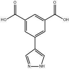 5-(1H-吡唑-4-基)间苯二甲酸 结构式