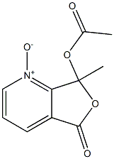 7-(acetyloxy)-7-methyl-5-oxo-5H,7H-furo[3,4-b]pyridin-1-ium-1-olate 结构式