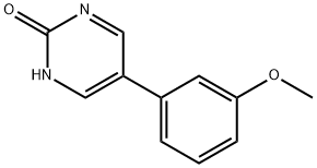 2-Hydroxy-5-(3-methoxylphenyl)pyrimidine 结构式