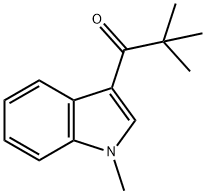 2,2-二甲基-1-(1-甲基-1H-吲哚-3-基)丙-1-酮 结构式