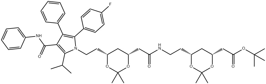 阿托伐他汀L1二胺物杂质 结构式