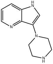 3-(piperazin-1-yl)-1H-pyrrolo[3,2-b]pyridine 结构式