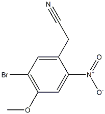 2-(5-bromo-4-methoxy-2-nitrophenyl)acetonitrile 结构式